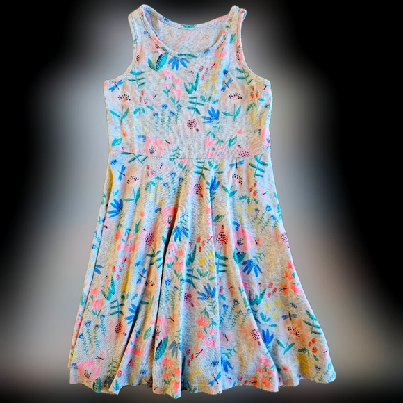 Floral Sleeveless Kids Dress - Picture 1 of 2